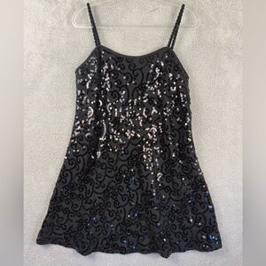 Liz Claiborne sequined little black dress size 12 cocktail dress prom